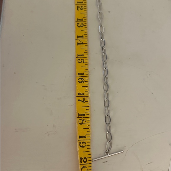 Silver Chain Necklace with Coin Pendant - Picture 8 of 8